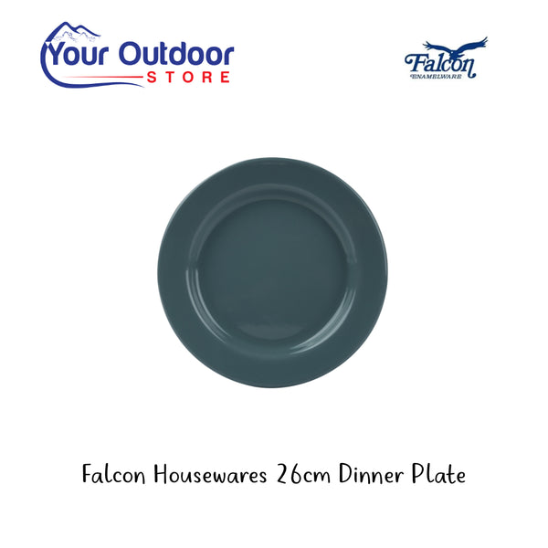 Falcon Housewares 26cm Dinner Plate. Hero Image Showing Logos and Title. 