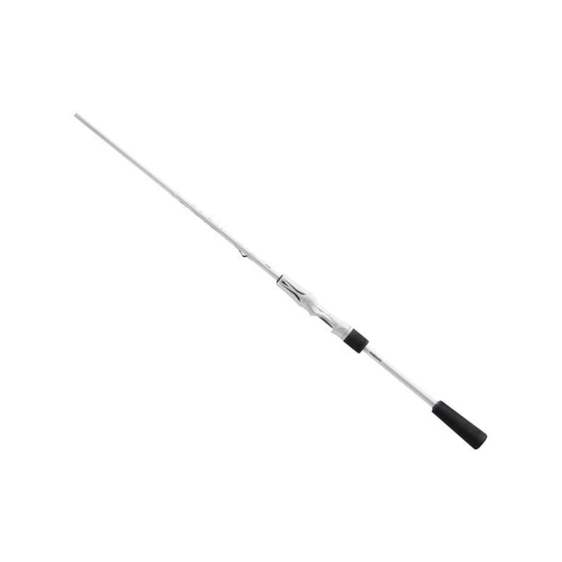 White | 13 Fishing Fate V3 6'8 Two Piece Medium/Light 8-14lb Spin Rod Image Showing View Of The Grip.