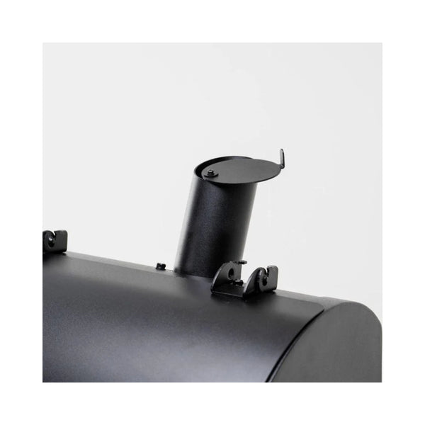 GMG Trek Prime 2.0 WiFi 12V Pellet Grill | Image Showing Close Up View Of The Chimney.