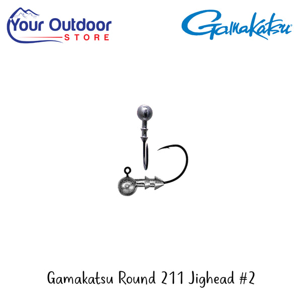 Gamakatsu Round 211 Jighead #2 | Hero Image Showing All Logos And Titles.