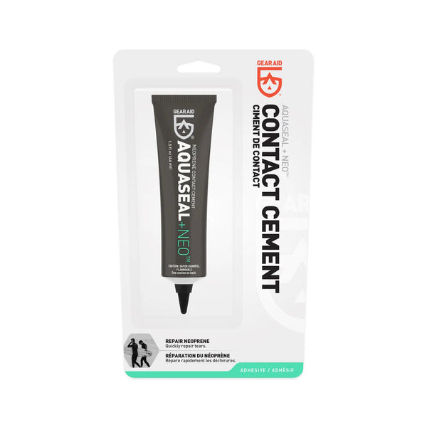 Gear Aid Aquaseal + Neo Contact Cement | Image Showing No Logos Or Titles.
