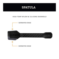 Onyx | Gerber ComplEat Multi Tool Set Image Showing Features Of The Spatula.