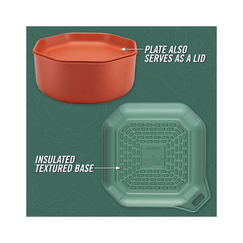 Gerber Complete Tableware Set | Image Showing Some  Features Of The Set.