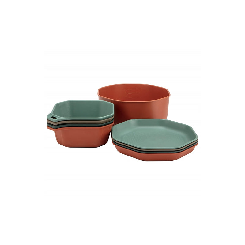 Gerber Complete Tableware Set | Image Showing Set Not Stacked Into Each Other.