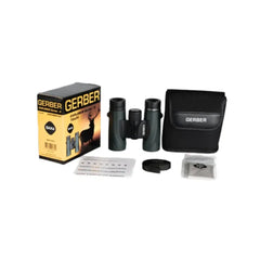Gerber Explorer Series ll 10 x 25 | Image Showing Everything Included In The Boz When Purchased.