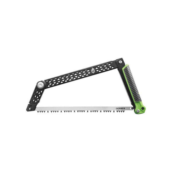 Black / Green | Gerber Freescape Folding Camp Saw. Side View.
