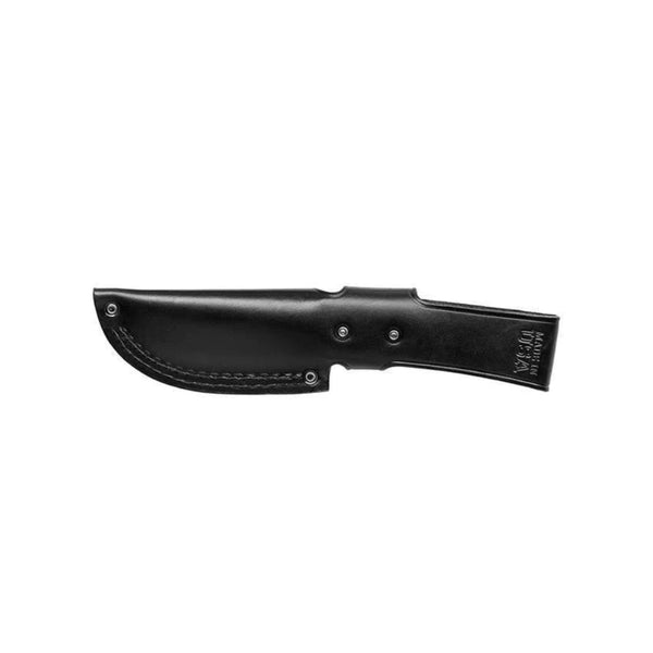 Black | Gerber Gator Gut Hook - Fine Edge Knife Image Showing Knife Inside Of Sheath, Back View.