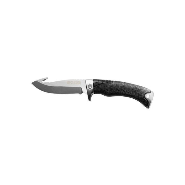 Black | Gerber Gator Gut Hook - Fine Edge Knife Image Showing No Logos Or Titles.