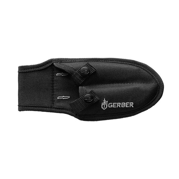 Black | Gerber Hunting Field Cleaning Kit Fixed Blade Knives. Showing Double Knife Sheath. 