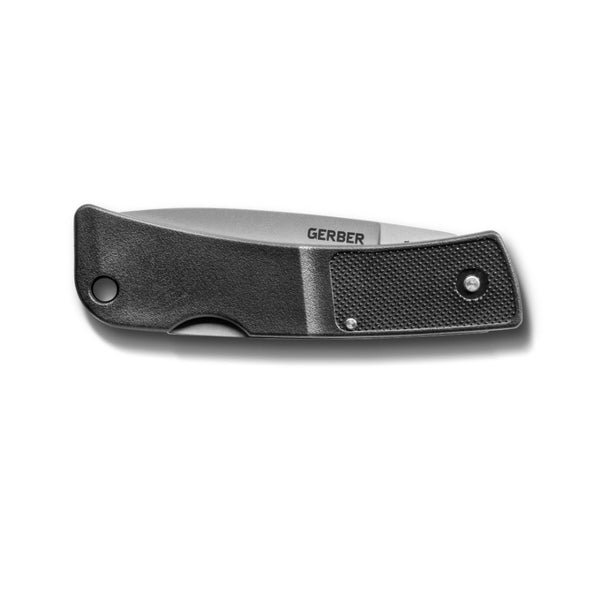 Black | Gerber L.S.T Folding Pocket knife. Shown with Blade Closed.
