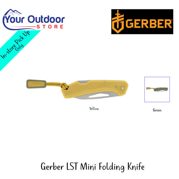 Gerber LST Mini Folding Knife | Hero Image Showing All Logos, Titles And Variants.