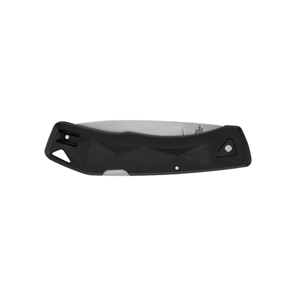 Black | Gerber LST Ultra Clip Folding Knife Image Showing Front View, Blade Closed.
