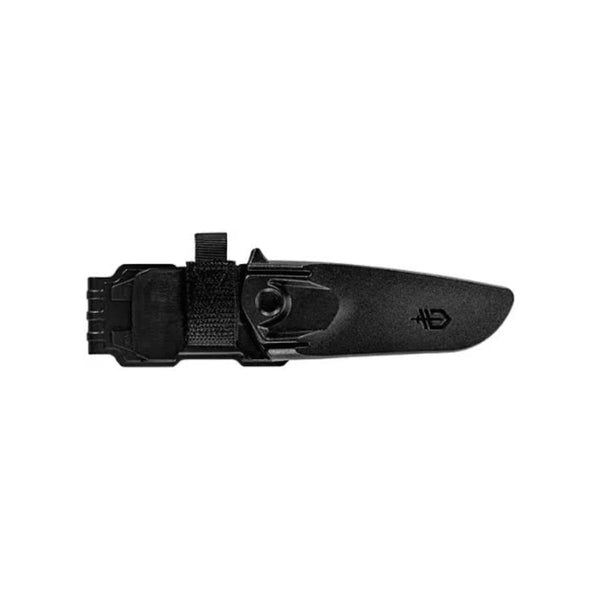 Coyote | Gerber Principle Bushcraft Fixed Blade With Sheath Image Showing Front View Of The Sheath.