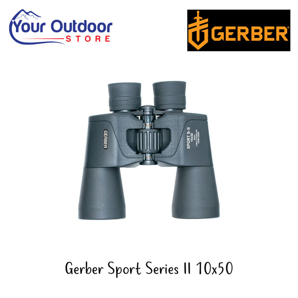 Gerber Sport Series II 10x50 | Hero Image Showing All Logos And Titles.