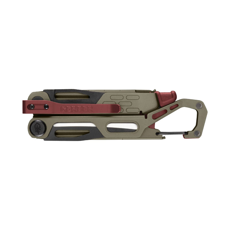 Brown | Gerber Stakeout Strike Camp Multi-Tool Image Showing View Of Belt Clip.
