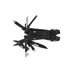 Black | Gerber Suspension NXT Multi Tool. Open Showing Pliers away and other Tools Out. 