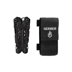 Black | Gerber Truss Multi Tool. Shown Closed With Pouch. 