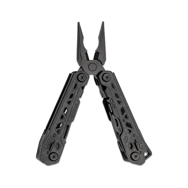 Black | Gerber Truss Multi-Tool Image Showing Multi-Tools Away, Pliers Out.