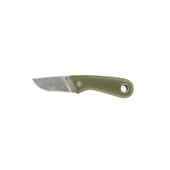 Green | Gerber Vertebrae Fixed Blade Knife. Side View.