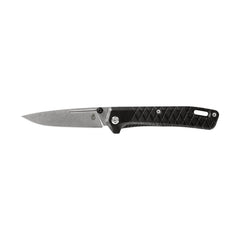 Black | Gerber Zilch Folding Knife. Side View.