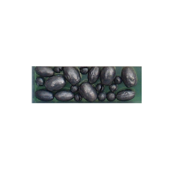 JM Gillies Freshwater Tackle Pack 110 Pieces | Image Showing Close Up View Of Sinkers.