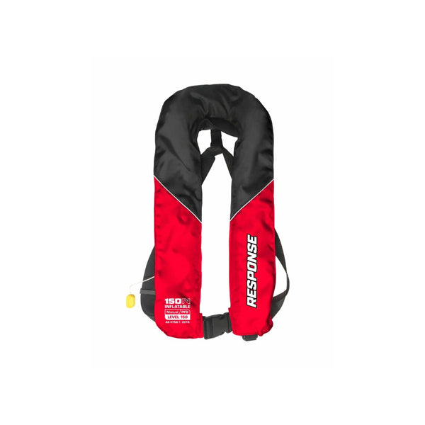 Red | Gillies Response Manual PFD Inflatable Adult Image Showing No Logos Or Titles.
