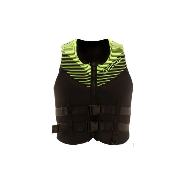 Black - Green | Gillies Response Neo Personal Floatation Device 60+Kg (XXL) Image Showing No Logos Or Titles.