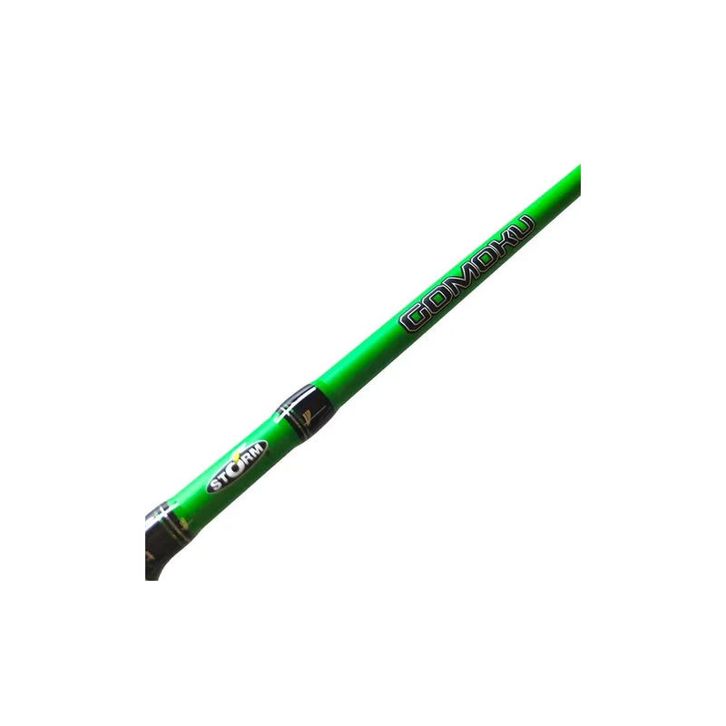 Green | Gomoku Neon Ultra  Light Spin Rod 6'6 1-3kgs Image Showing Close Up Of Rod.