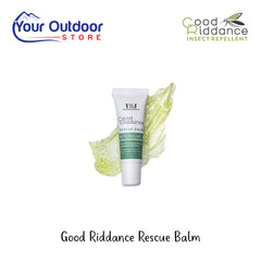 Good Riddance Rescue Balm | Hero Image Showing All Logos And Titles.
