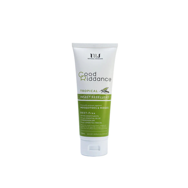 100ml | Good Riddance Tropical Insect Repellent Image Showing No Logos Or Titles.