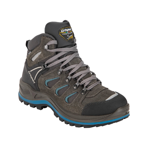 Grey Black Blue | Grisport Flinders Mid WP Image Showing No Logos Or Titles.