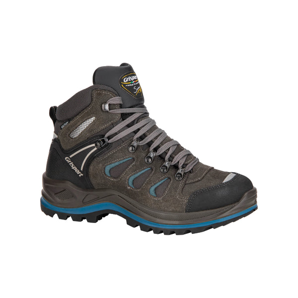 Grey Black Blue | Grisport Flinders Mid WP Image Showing Side View.