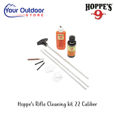 HOPPE'S Rifle Cleaning Kit 22 Caliber | Image Showing Logos And Titles. 