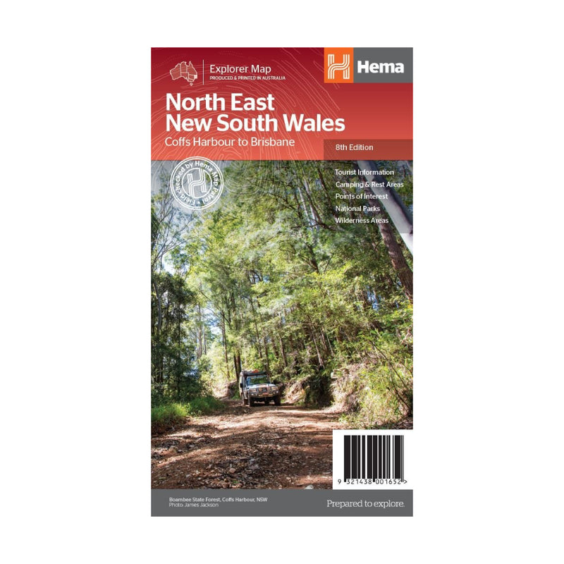 Hema North East New South Wales Map | Image Showing No Logos Or Titles.