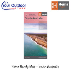 Hema Handy Map South Australia | Hero Image Showing All Titles And Logos.