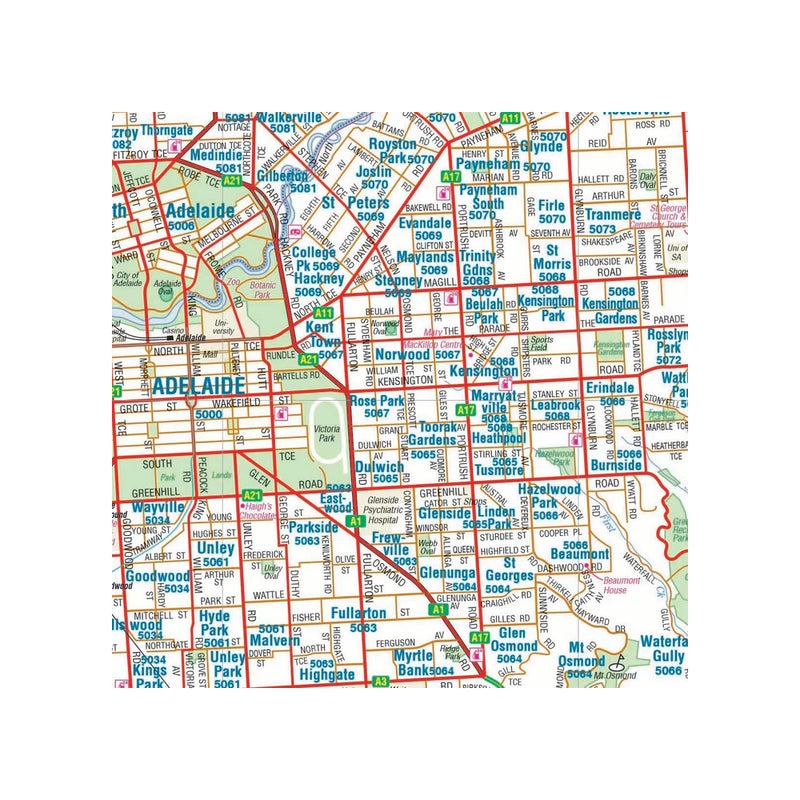 Hema Adelaide And Region | Image Showing Close Up Of Streets.