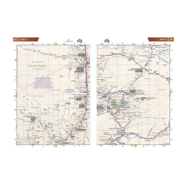 Hema Atlas And Guide Great Desert Tracks | Image Showing Map Pages.