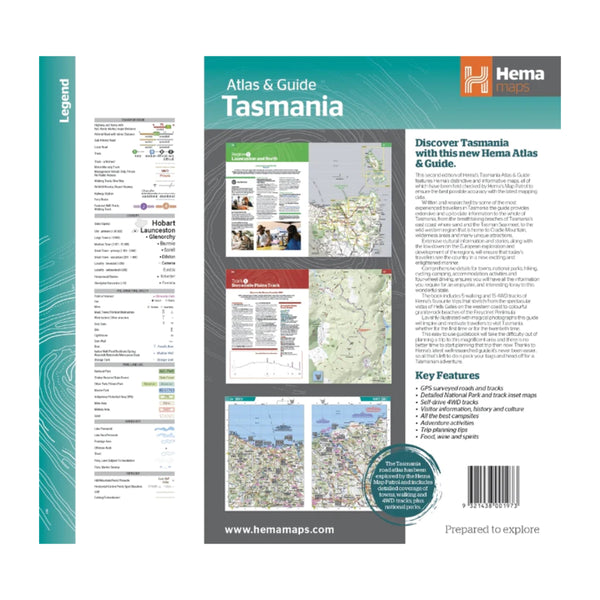 Hema | Atlas and Guide - Tasmania - Legend Page.