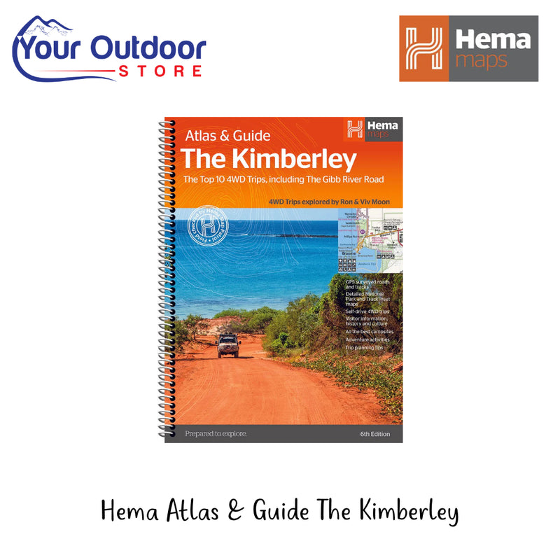 Hema Atlas And Guide The Kimberly | Image Showing Logos And Titles.