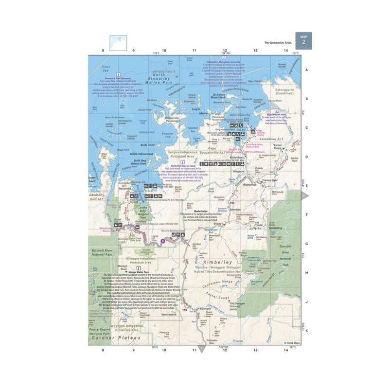 Hema Atlas And Guide The Kimberley | Image Showing Map Page Layout.