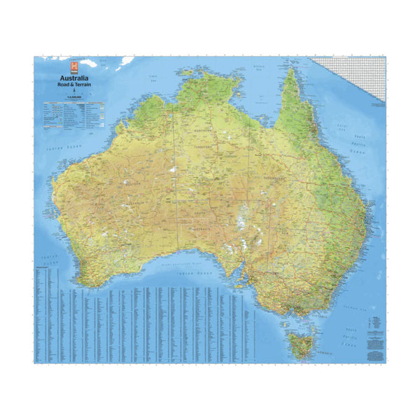 Hema Australian Road & Terrain 2nd Edition | Image Showing Full Map Of Australia.
