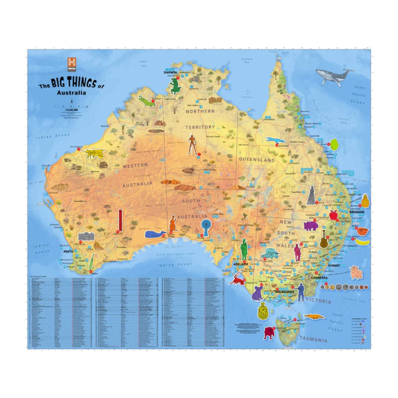 Hema | Map of Australia Plotting the BIG Things. 