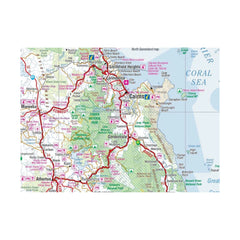Hema Cairns And Region | Image Showing Close Up View Of Cairns Map.