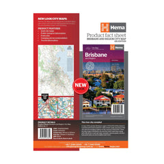 Hema City Map Brisbane And Region 12th Edition | Image Showing Product Fact Sheet.