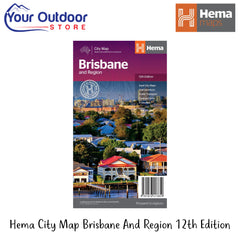 Hema City Map Brisbane And Region 12th Edition | Hero Image Showing Logos And Titles. 