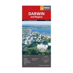 Hema City Map Darwin And Region 9th Edition | Image Showing No Logos Or Titles.