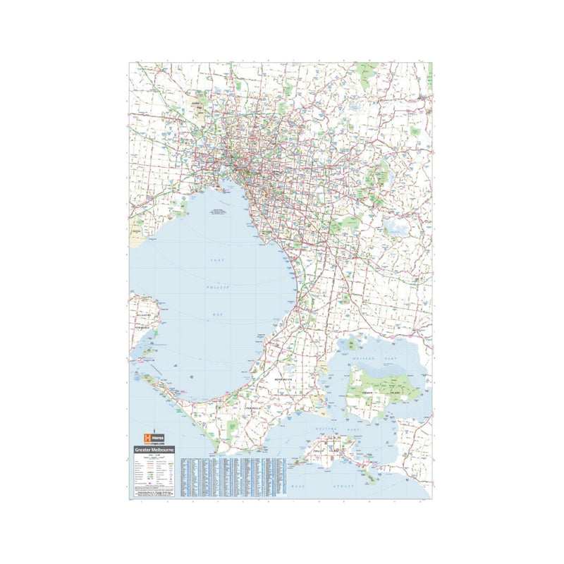 Hema City Map Melbourne & Region 13th Edition | Image Showing Full View Of Greater Melbourne Map.