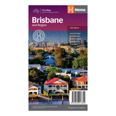 Hema City Map Brisbane And Region 12th Edition | Image Showing No Logos Or Titles.