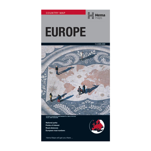 Hema Europe Country Map | Image Showing No Logos Or Titles.