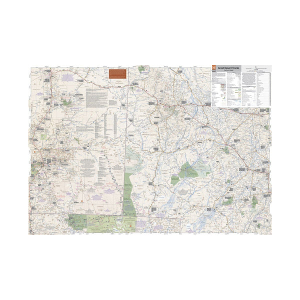 Hema Great Desert Tracks Eastern Sheet | Image Showing Full Map View Side 2.